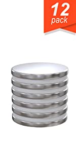 Applied Magnets Super Strong Neodymium Magnet 1.26" x 1/8" NdFeB Discs N42 18 pound pull Rare Earth Magnet 12pc Set