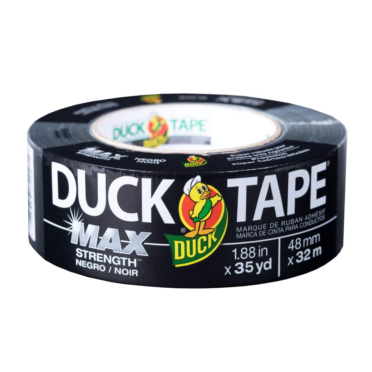 Duck Brand Max Strength Duct Tape, Silver, 1-Roll Pack, 1.88 Inch x 45 Yards, 240201
