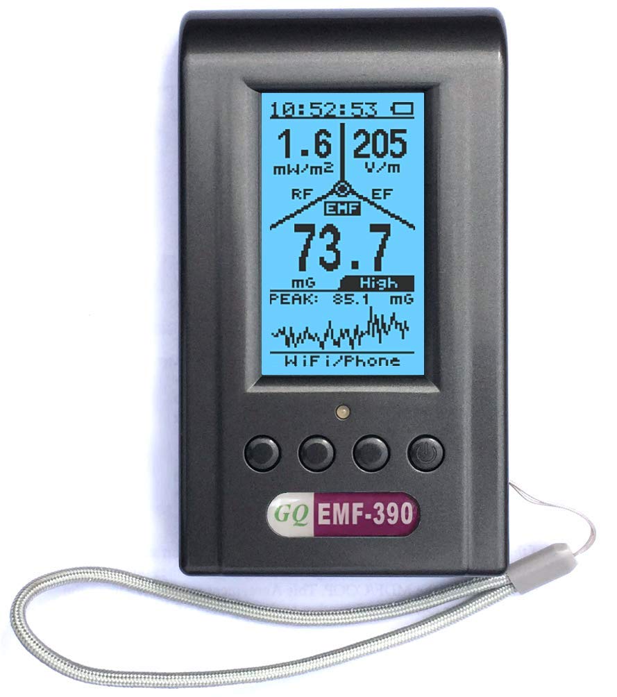 Advanced EMF Meter GQ EMF-390 3-in-1 EMF ELF RF Meter