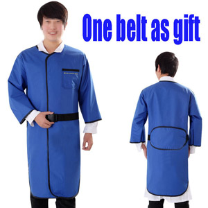 X-Ray Protection Apron Lead Radiation Protection Gel Coat 0.35mm pb Long Sleeve, size Medium